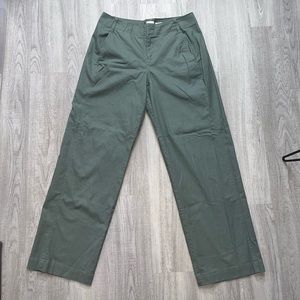 Green Low Waist Pants